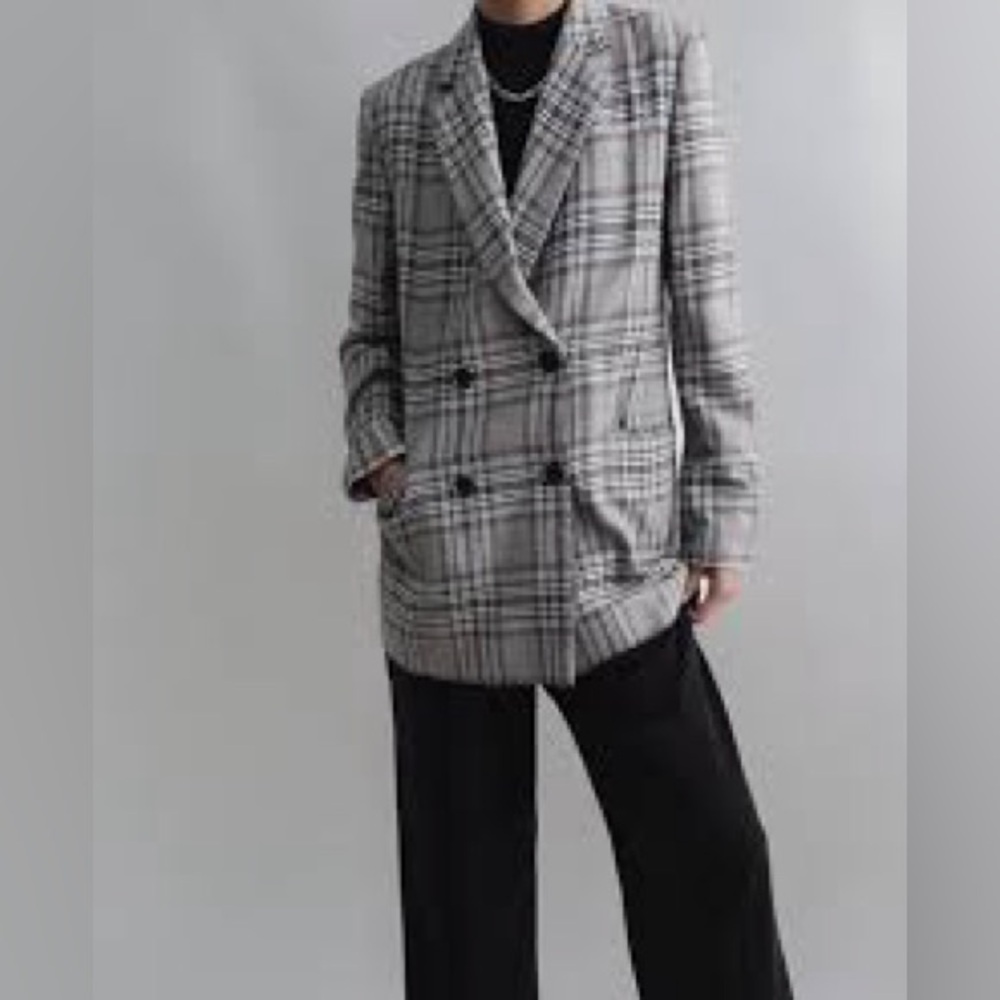 Divided Women's Gray Plaid Blazer size XS